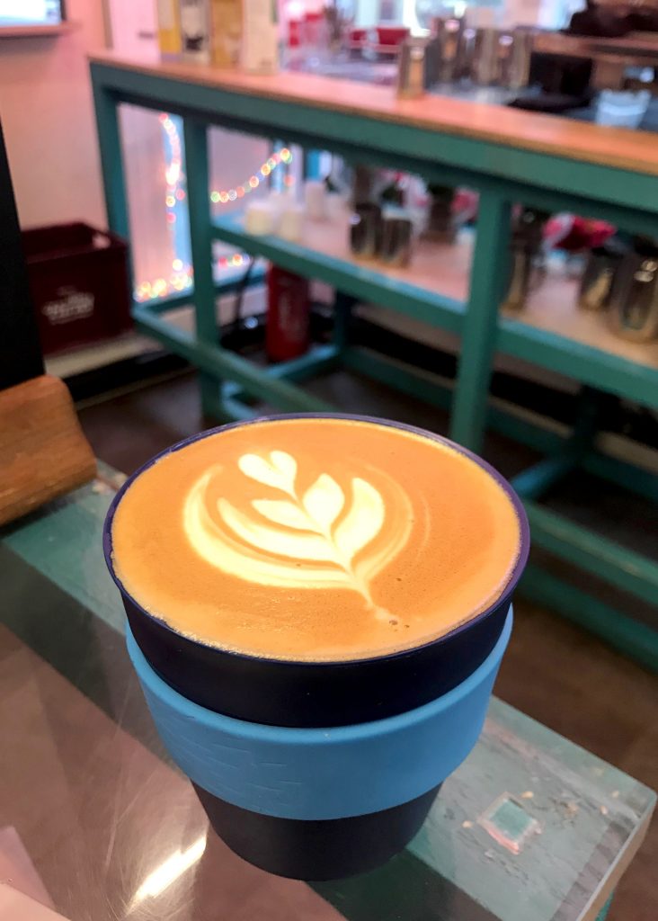 A perfect flat white from Just Coffee